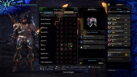 mhw master rank monster health.